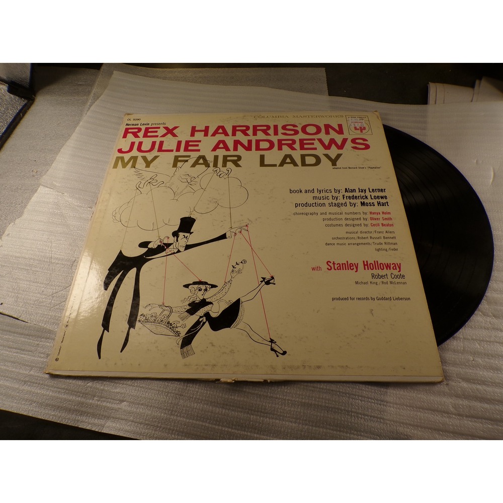 My Fair Lady Original Broadway Cast Vinyl LP Rex Harrison Julie Andrews OL 5090